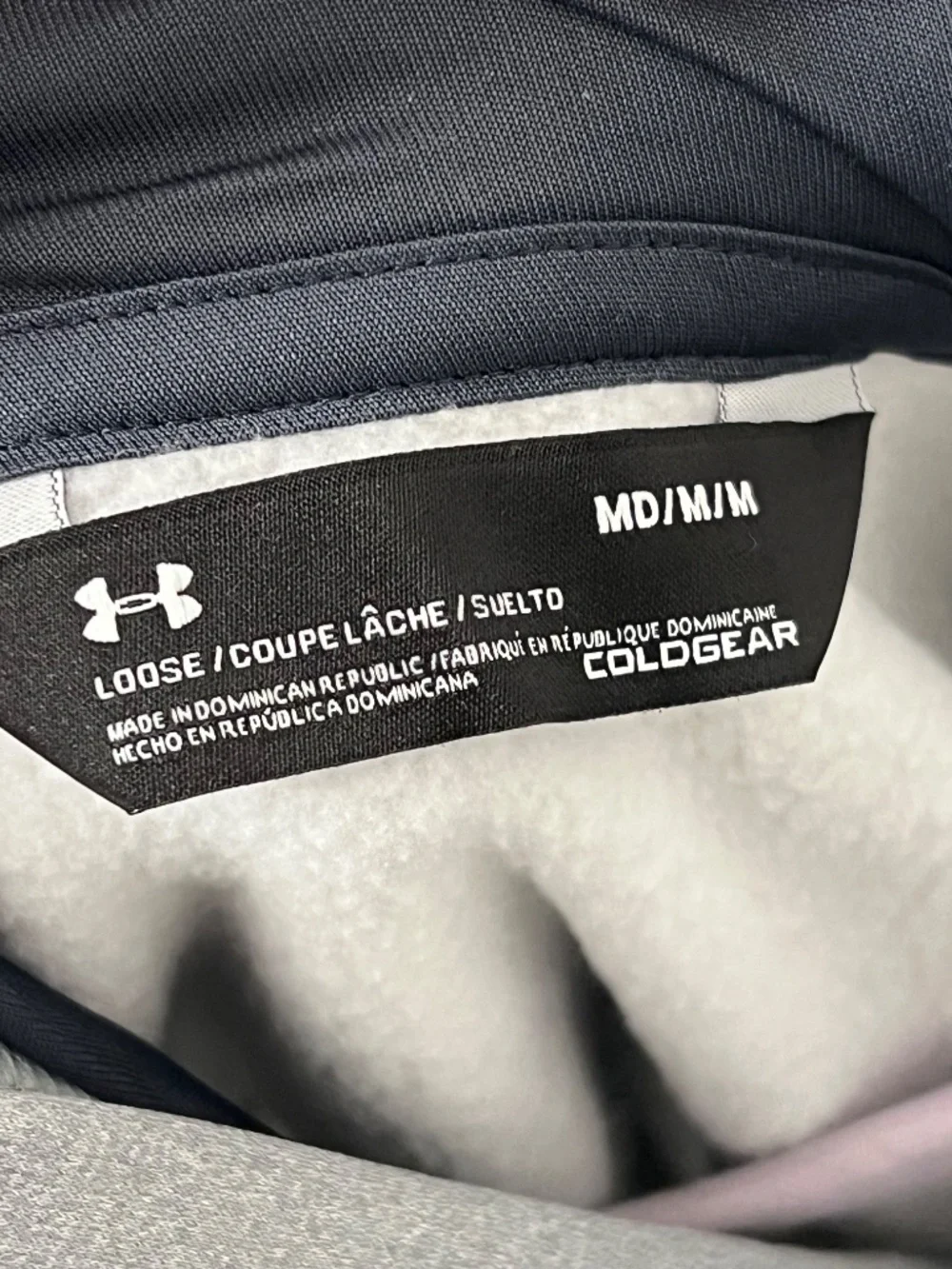 Under Armour Storm ColdGear Water-Resistant Hoodie Men’s Medium Gray NWT - Picture 4 of 5